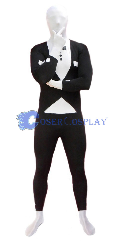 Black Spandex Tuxedo Morphsuit Zentai